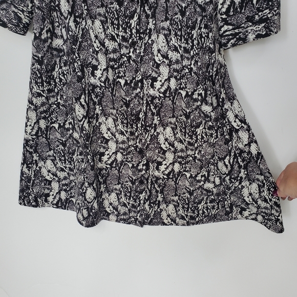 AGB Snakeprint B&W Shirt dress Sz 4 - EUC - Picture 6 of 8
